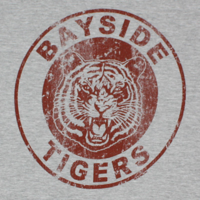 Saved By The Bell Bayside Tigers Gray Juniors Graphic T-Shirt ...