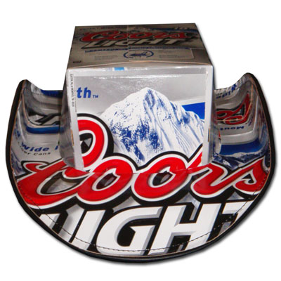 Coors Light Beer Hats Cowboy Black Trim