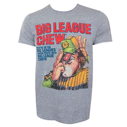 Big League Chew Gum Logo Men's Heather Gray Tee Shirt
