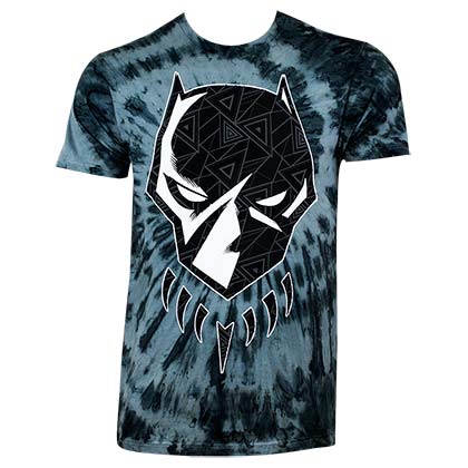 Black Panther Tribal Washed Charcoal Tee Shirt