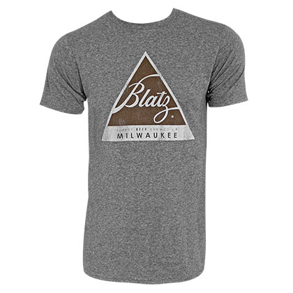 Blatz Logo Retro Brand Men's Gray TShirt