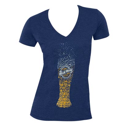 Blue Moon Bubble Glass Juniors Tee Shirt