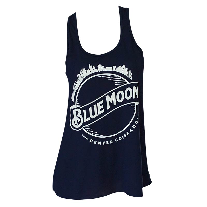Blue Moon Women's Midnight Round Logo Tank Top Blue Moon Women's Midnight Round Logo Tank Top