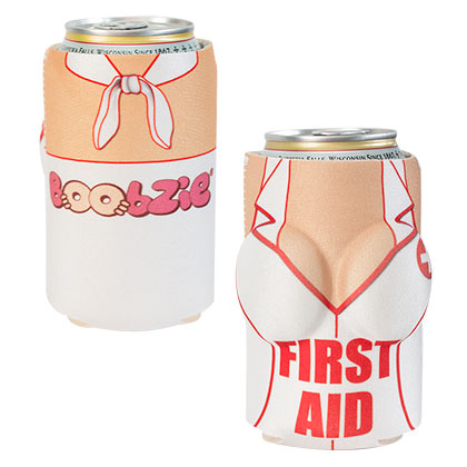 First Aid Boobzie Beer Can Cooler