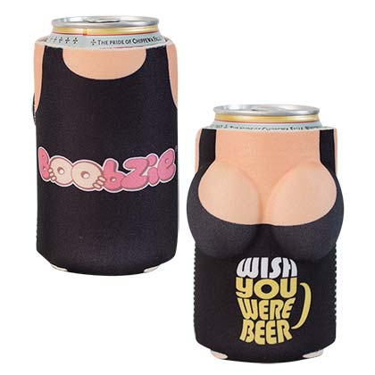 Wish You Were Beer Boobzie Beer Can Cooler