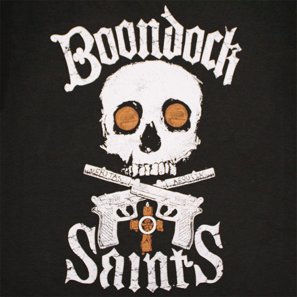 The Boondock Saints Skull And Pennies Black Graphic T-Shirt