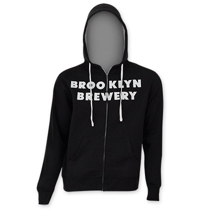 Brooklyn Brewery Men's Black Zip Hoodie