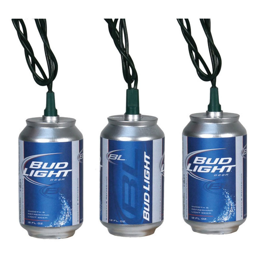 Bud Light Beer Can String Lights Set