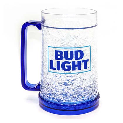 Bud Light 16oz Freezer Gel Beer Mug Stein