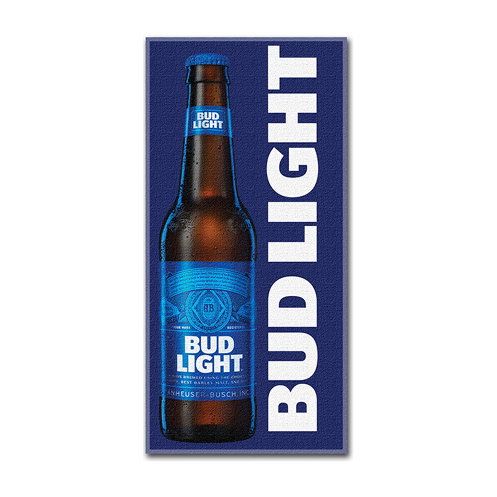 Bud Light Bottle Beach Towel Bud Light Bottle Beach Towel