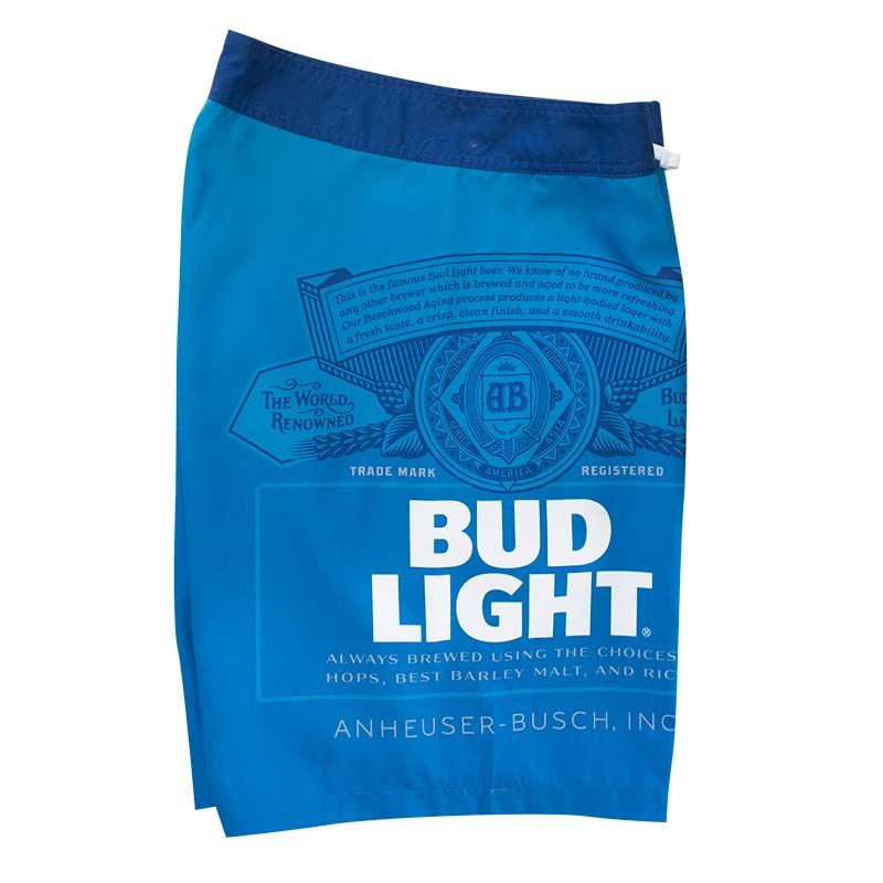 Bud Light Blue Beer Logo Board Shorts Bud Light Blue Beer Logo Board Shorts