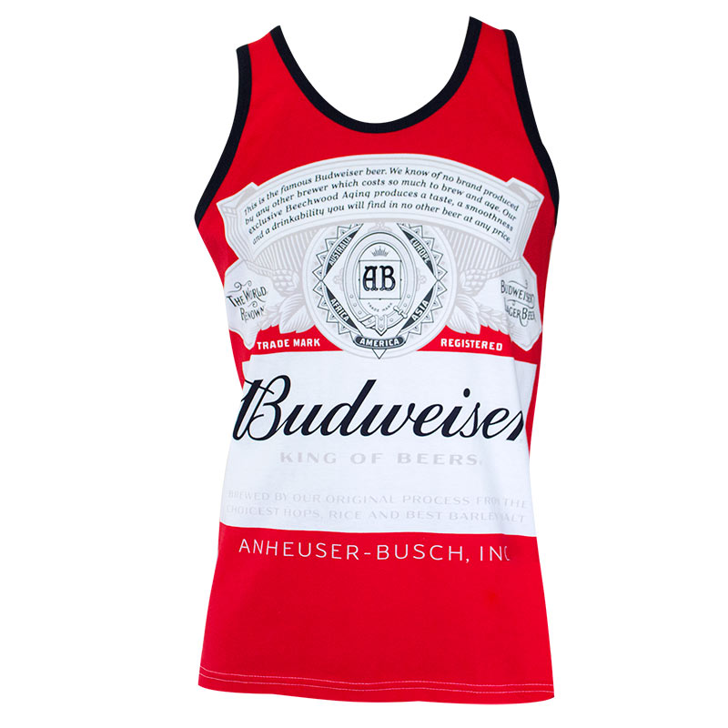 Budweiser Men's Red Label Tank Top Budweiser Men's Red Label Tank Top