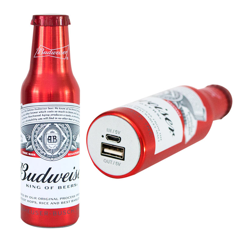 Budweiser Replica Beer Bottle Power Bank