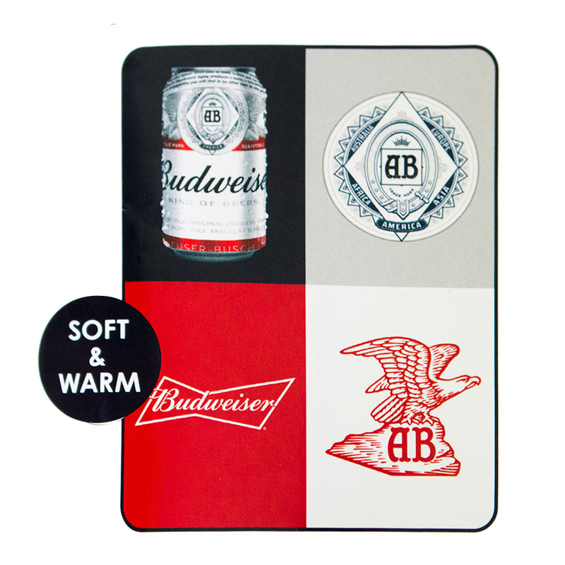 Budweiser Square Design Beach Blanket