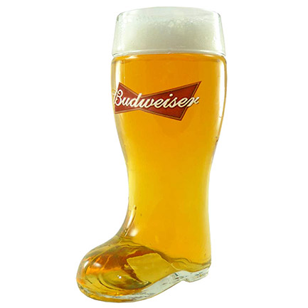 Budweiser 1/2 Liter Boot Glass