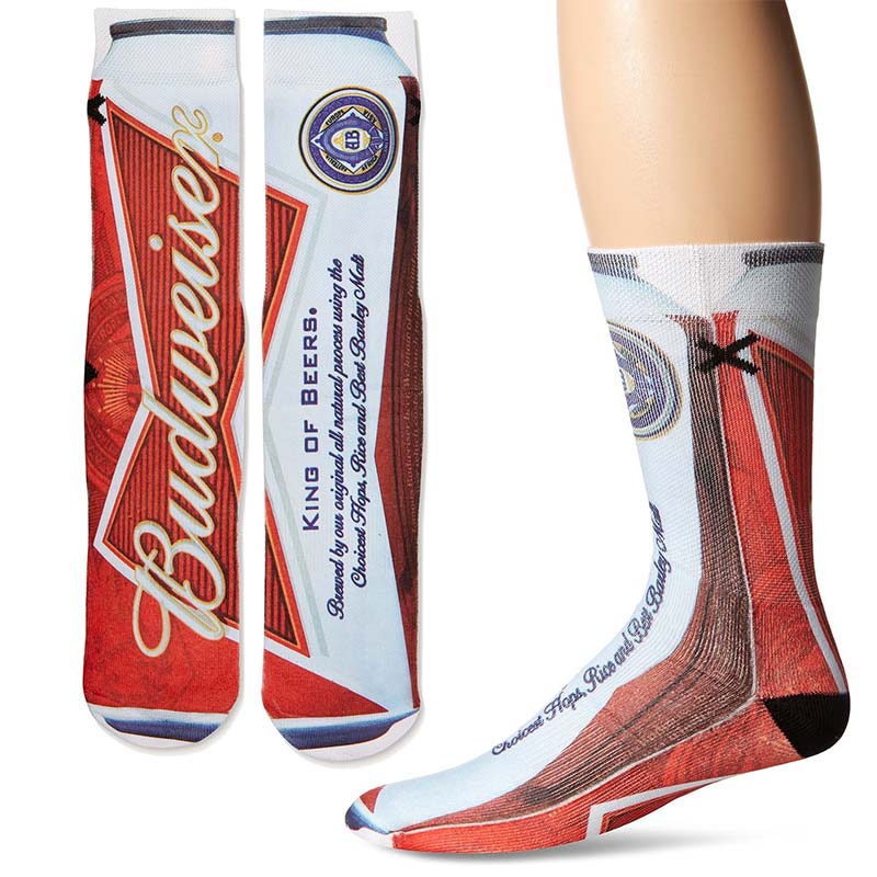 Men's Cotton Budweiser King Of Beers Brand Socks