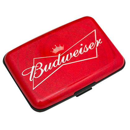 Budweiser Red Plastic Wallet Case