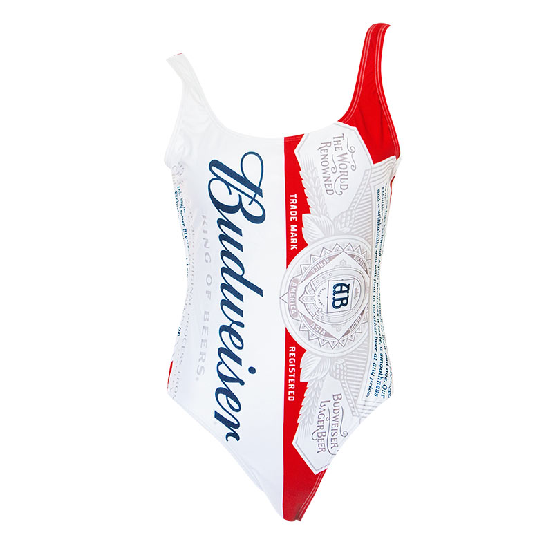 Budweiser One Piece Bottle Label Women's Swimsuit Budweiser One Piece Bottle Label Women's Swimsuit