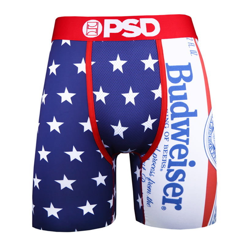 Budweiser Patriotic Stars American Flag Men's Boxer Briefs