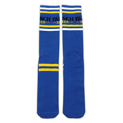 Busch Beer Retro Style Royal Blue Men's Socks