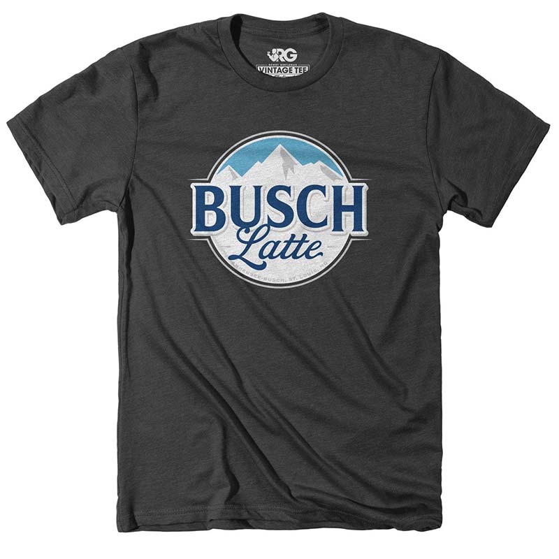 Busch Latte Men's Dark Grey T-Shirt