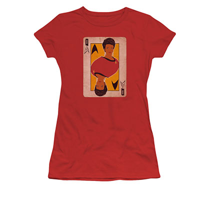 Star Trek TOS Uhura Queen Red Juniors T-Shirt