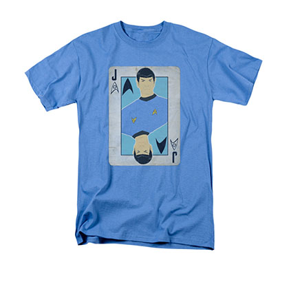 Star Trek TOS Spock Jack Card Blue T-Shirt