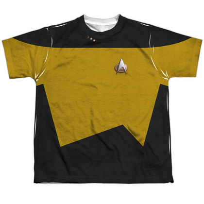 Star Trek Next Generation Yellow Youth Costume Tee