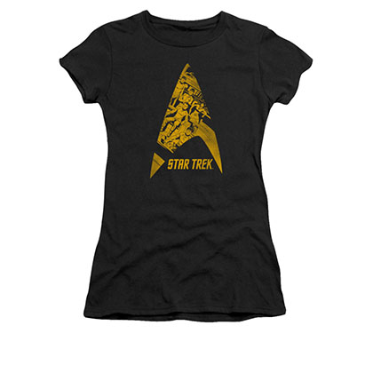 Star Trek Delta Crew Black Juniors T-Shirt