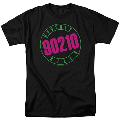 Beverly Hills 90210 Neon Black T-Shirt