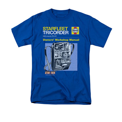 Star Trek Live Tricorder Manual Blue T-Shirt