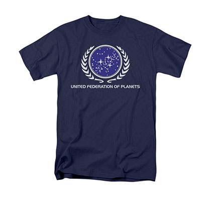 Star Trek United Federation Of Planets Navy T-Shirt