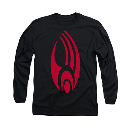 Star Trek Borg Logo Black Long Sleeve T-Shirt