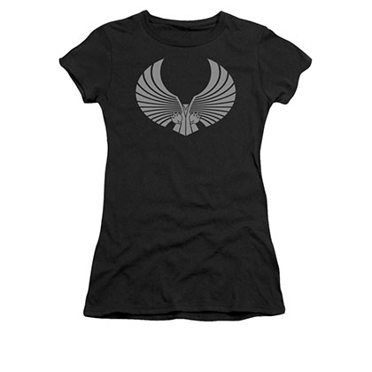 Star Trek Romulan Logo Black Juniors T-Shirt
