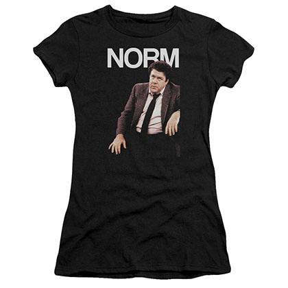 Cheers Norm Black Juniors T-Shirt