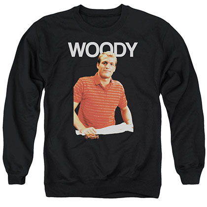 Cheers Woody Black Crew Neck Sweatshirt