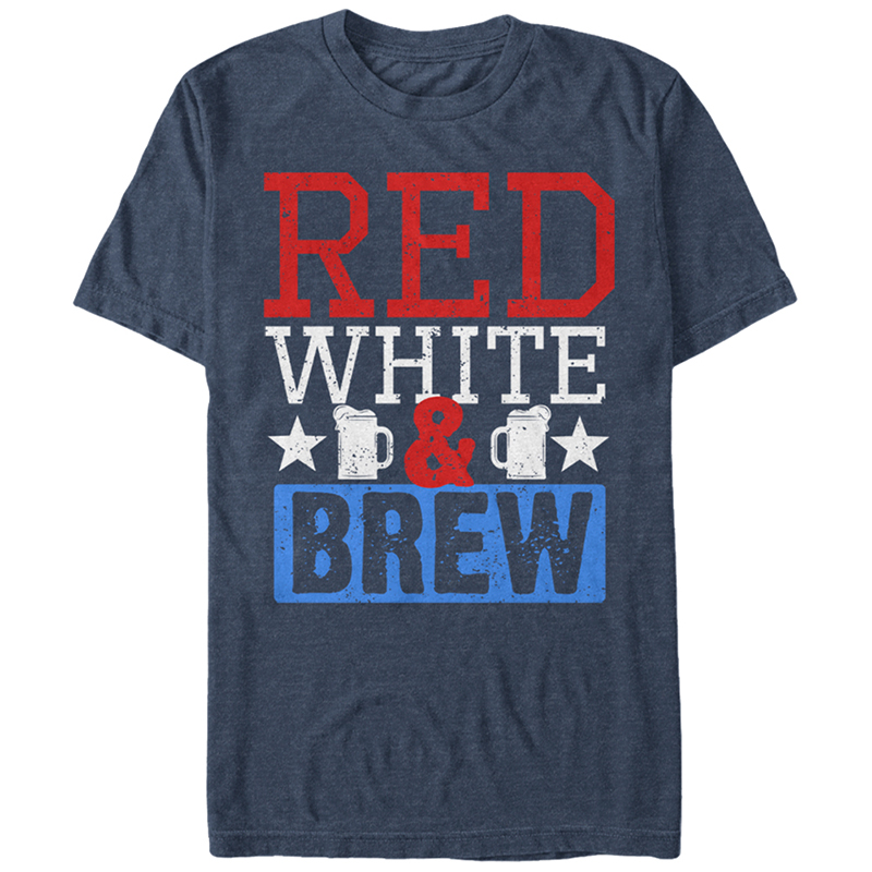 Patriotic USA American Red White & Brew Blue T-Shirt Patriotic USA American Red White & Brew Blue T-Shirt