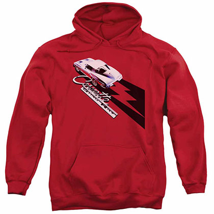 Chevy Split Window Sting Ray Red Pullover Hoodie