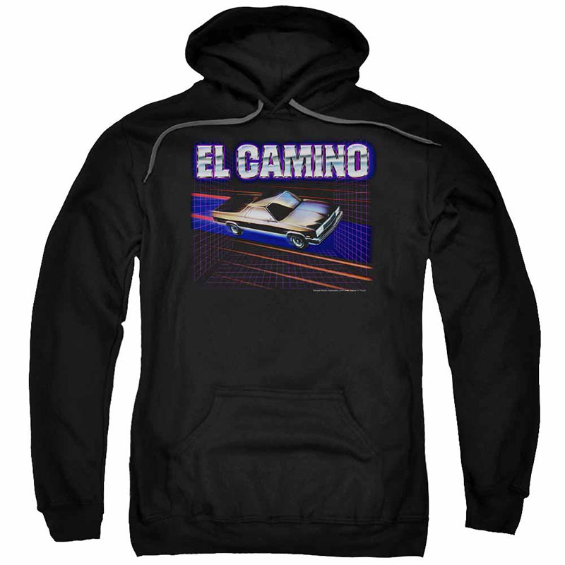 Chevy El Camino 85 Black Pullover Hoodie Chevy El Camino 85 Black Pullover Hoodie
