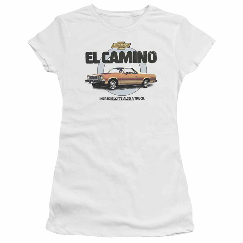 Chevy Also A Truck White Juniors T-Shirt Chevy Also A Truck White Juniors T-Shirt