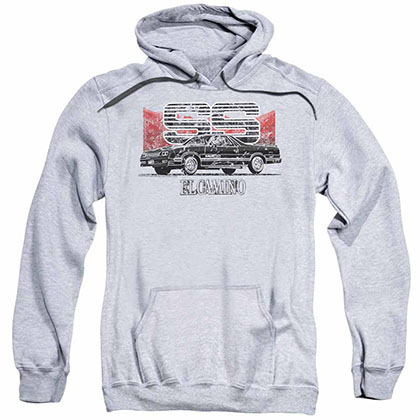 Chevy El Camino Ss Mountains Gray Pullover Hoodie