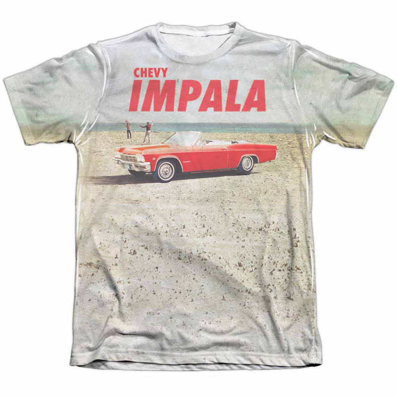 Chevy Beach Impala White Sublimation T-Shirt Chevy Beach Impala White Sublimation T-Shirt