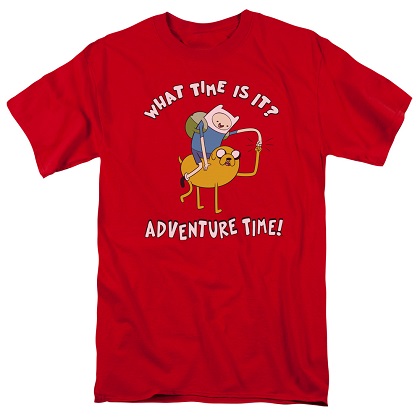 Adventure Time What Time Is It Red Tshirt
