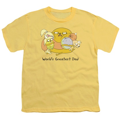 Adventure Time Worlds Greatest Dad Youth Tshirt