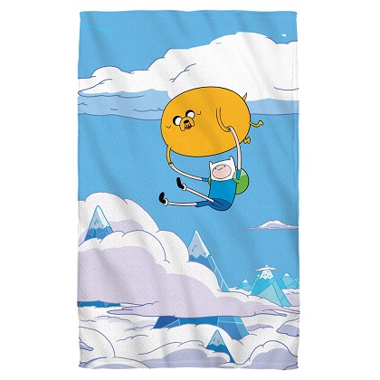 Adventure Time Flying Bros Beach Towel