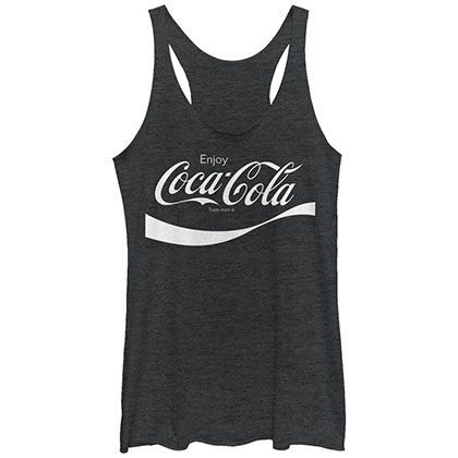 Coca-Cola Flip it and Reverse It Black Juniors Womens Tank Top