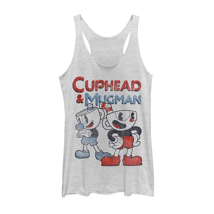Cuphead Pair of Cups Women's White Tank Top