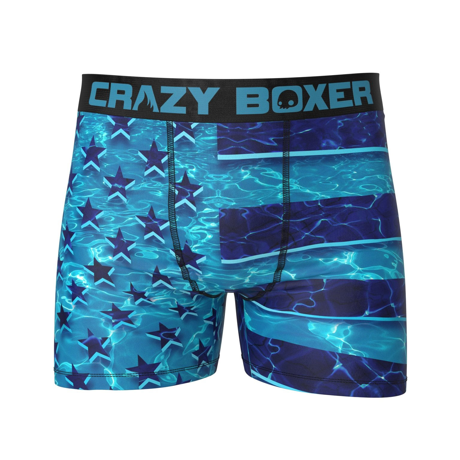 American Flag Swimming Underwater Boxer Briefs American Flag Swimming Underwater Boxer Briefs