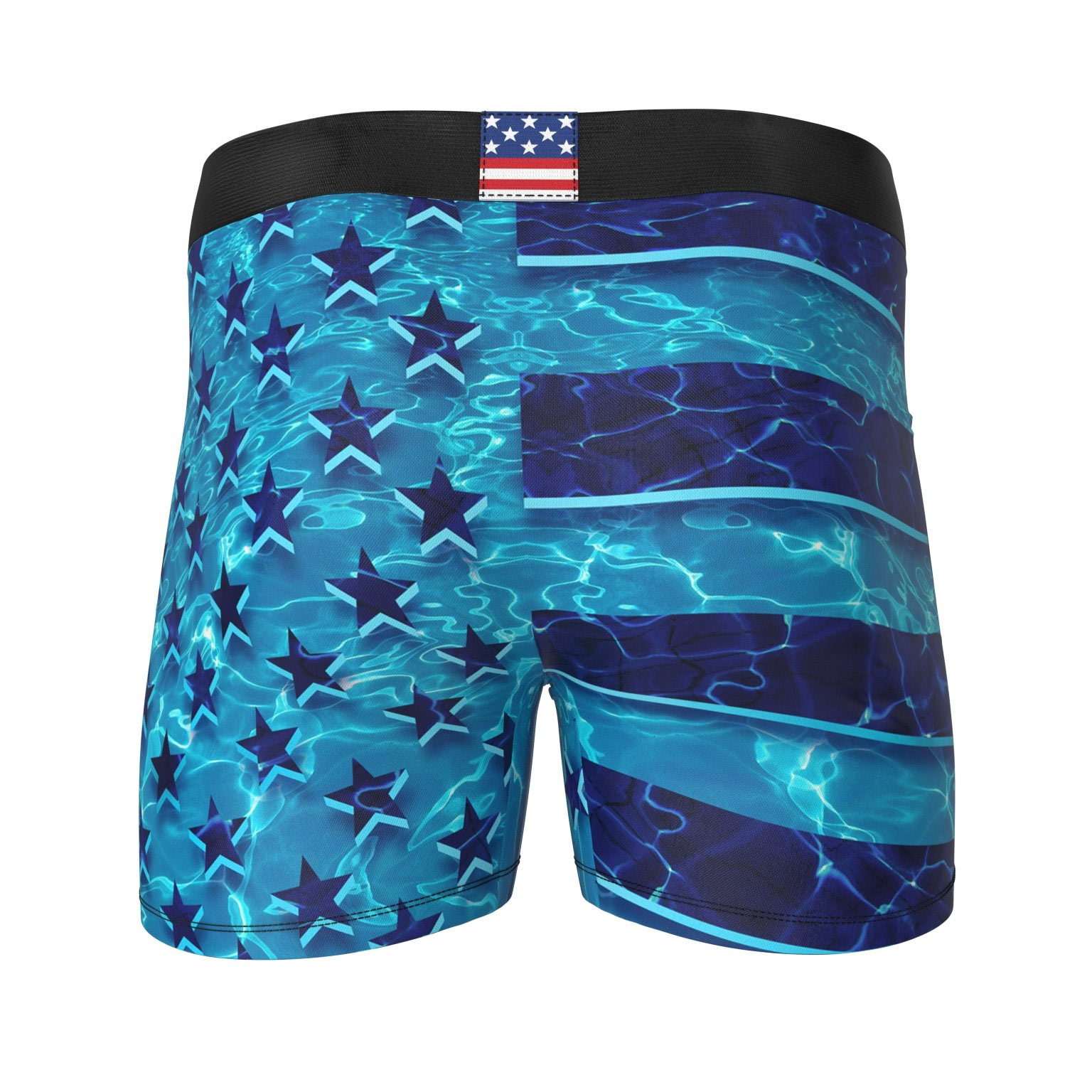 American Flag Swimming Underwater Boxer Briefs American Flag Swimming Underwater Boxer Briefs