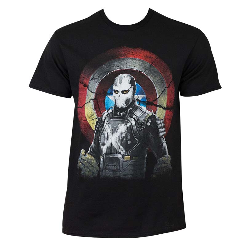 Captain America Civil War Men's Cross Bones Marvel Mercenary T-Shirt Captain America Civil War Men's Cross Bones Marvel Mercenary T-Shirt